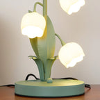 Bell Orchid Floral Table Lamp – Premium Metal Bedside & Desk Light