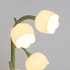 Bell Orchid Floral Table Lamp – Premium Metal Bedside & Desk Light