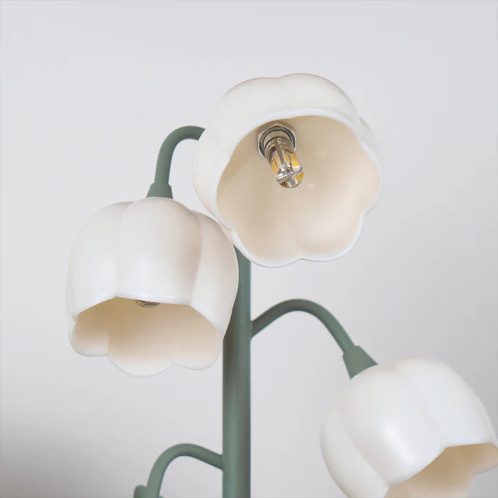 Bell Orchid Floral Table Lamp – Premium Metal Bedside & Desk Light