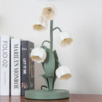 Bell Orchid Floral Table Lamp – Premium Metal Bedside & Desk Light
