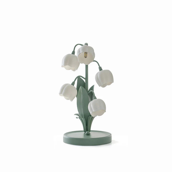 Bell Orchid Floral Table Lamp – Premium Metal Bedside & Desk Light