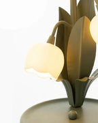 Bell Orchid Floral Table Lamp – Premium Metal Bedside & Desk Light