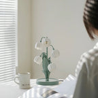 Bell Orchid Floral Table Lamp – Premium Metal Bedside & Desk Light