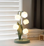Bell Orchid Floral Table Lamp – Premium Metal Bedside & Desk Light