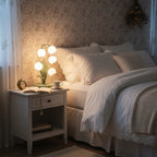 Bell Orchid Floral Table Lamp – Premium Metal Bedside & Desk Light
