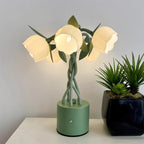 Faira Flower Table Lamp – Botanical Floral Desk Light | Ambient Bedside Lamp for Home Décor