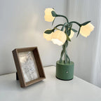 Faira Flower Table Lamp – Botanical Floral Desk Light | Ambient Bedside Lamp for Home Décor