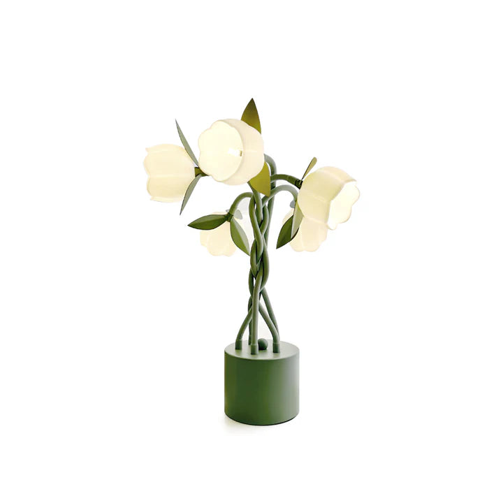 Faira Flower Table Lamp – Botanical Floral Desk Light | Ambient Bedside Lamp for Home Décor