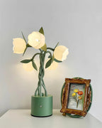 Faira Flower Table Lamp – Botanical Floral Desk Light | Ambient Bedside Lamp for Home Décor