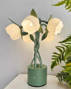 Faira Flower Table Lamp – Botanical Floral Desk Light | Ambient Bedside Lamp for Home Décor